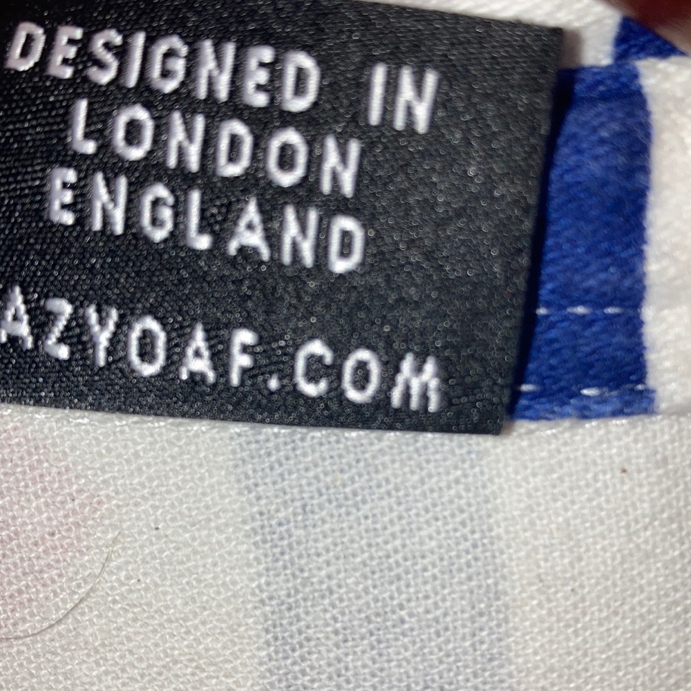 Lazy Oaf Red White & Blue Jagged Stripe Long Slee… - image 4